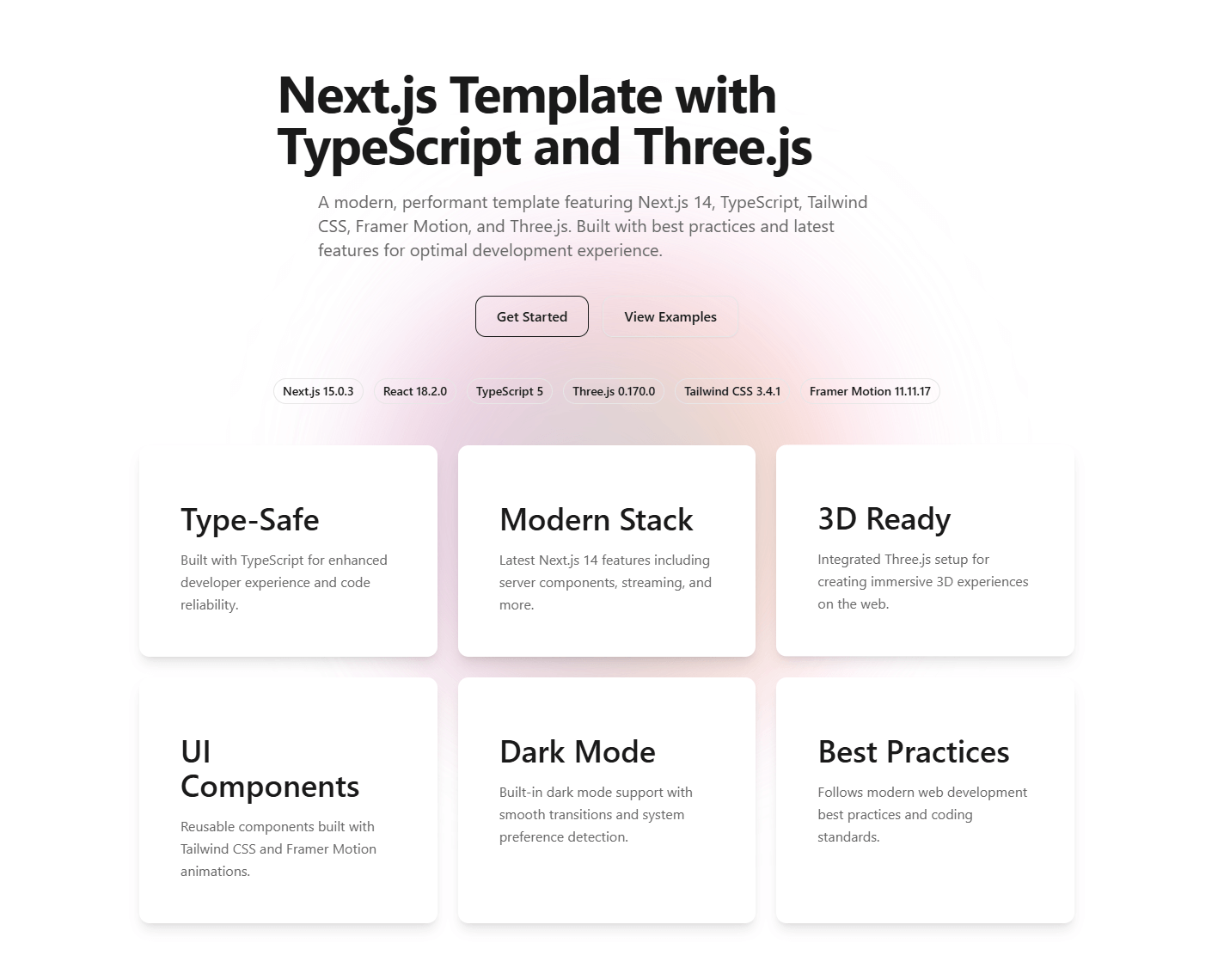 Next.js Template Main